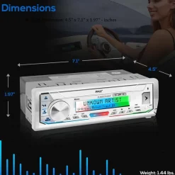 Marine Bluetooth Cd/Mp3 Radio Receiver &<Pyle Online