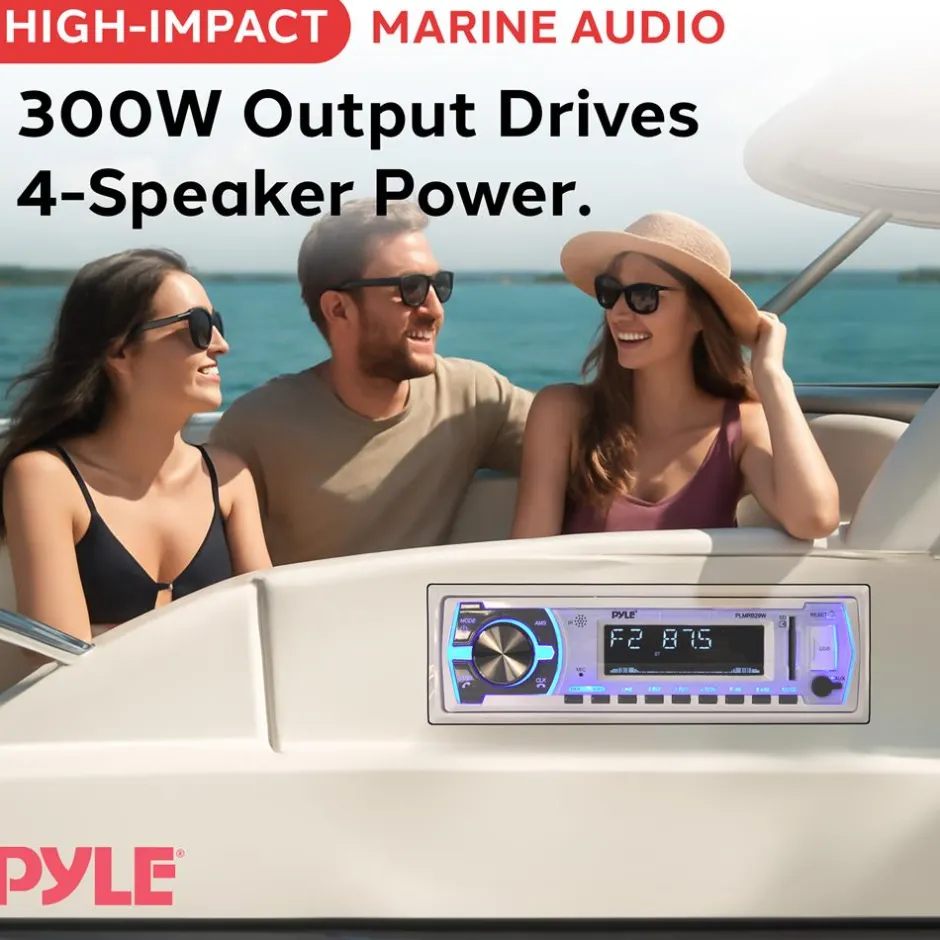 Marine Bluetooth Mp3 Radio Receiver<Pyle Outlet