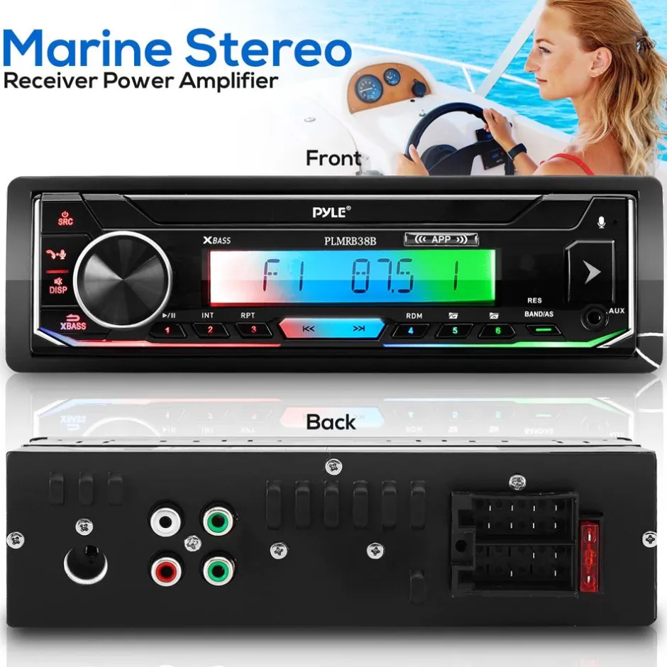 Marine Bluetooth Mp3 Radio Receiver<Pyle