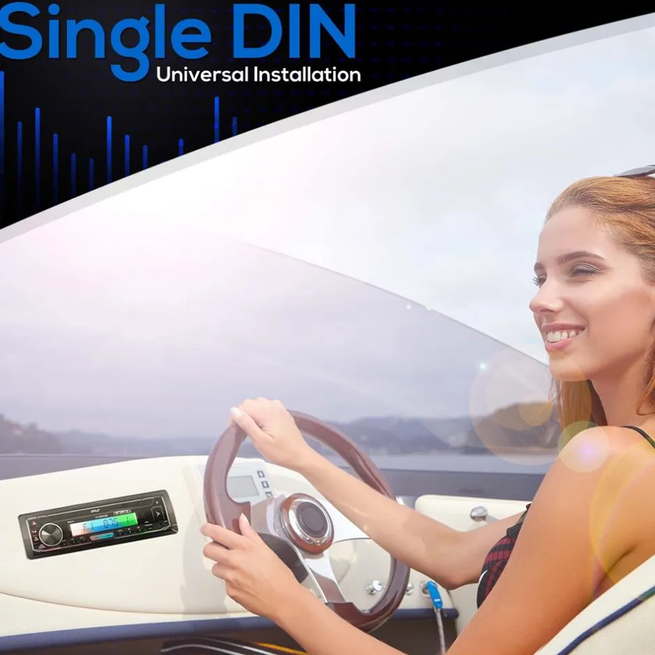 Marine Bluetooth Mp3 Radio Receiver<Pyle