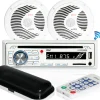Marine Bluetooth Mp3 Stereo Speaker Kit<Pyle Hot