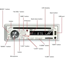 Marine Bluetooth Mp3 Stereo Speaker Kit<Pyle Hot