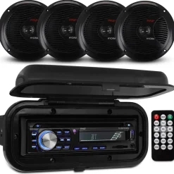 Marine Bluetooth Mp3 Stereo Speaker Kit<Pyle Sale