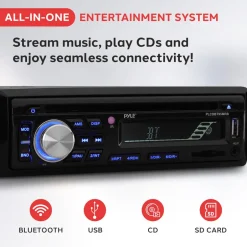 Marine Bluetooth Mp3 Stereo Speaker Kit<Pyle Sale