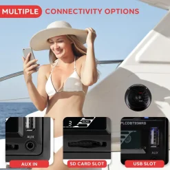 Marine Bluetooth Mp3 Stereo Speaker Kit<Pyle Sale