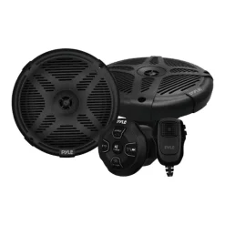 Marine Bluetooth Speaker Kit - Waterproof, Wireless Control, Microphone<Pyle Hot