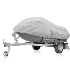 Marine Jetski Cover Waterproof 300D Polyester Gray 102" Max<Pyle Clearance