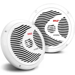 Marine Speakers 180W Waterproof 8" Dual Cone White<Pyle Outlet