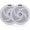Marine Speakers 180W Waterproof 5.25" Low-Profile White<Pyle
