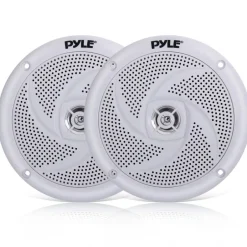 Marine Speakers 180W Waterproof 5.25" Low-Profile White<Pyle
