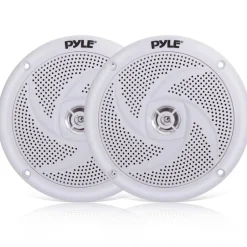 Marine Speakers 100W Waterproof Slim Design 4" White<Pyle Sale
