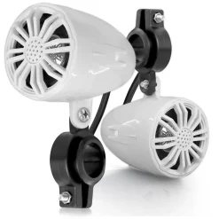 Marine Speakers Waterproof 2.25" 20W White Compact Off-Road Sound System<Pyle Discount