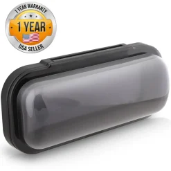 Marine Stereo Cover, Water Resistant Shield, Smoke Window, Flip-Up Door<Pyle