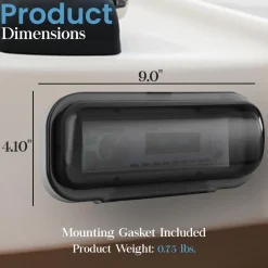 Marine Stereo Cover, Water Resistant, Smoke Window, White<Pyle Outlet