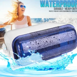 Marine Stereo Cover Water Resistant Neoprene Gasket White<Pyle Outlet