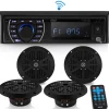 Marine Stereo Kit Bluetooth Hands-Free 4 Waterproof Speakers<Pyle Discount