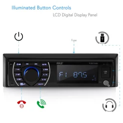 Marine Stereo Kit Bluetooth Hands-Free 4 Waterproof Speakers<Pyle Discount