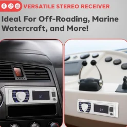 Marine Stereo Kit Hands-Free Bluetooth 5.25" Waterproof Speakers White<Pyle Sale