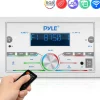 Marine Stereo 300W Bluetooth Double DIN LCD Display White<Pyle