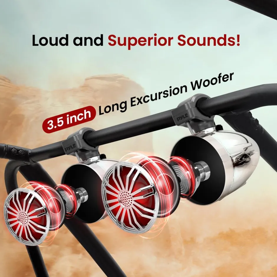 Marine Utv Off-Road Bluetooth Speaker<Pyle