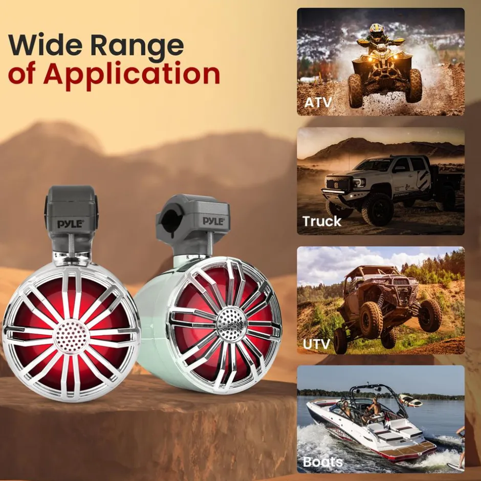 Marine Utv Off-Road Bluetooth Speaker<Pyle