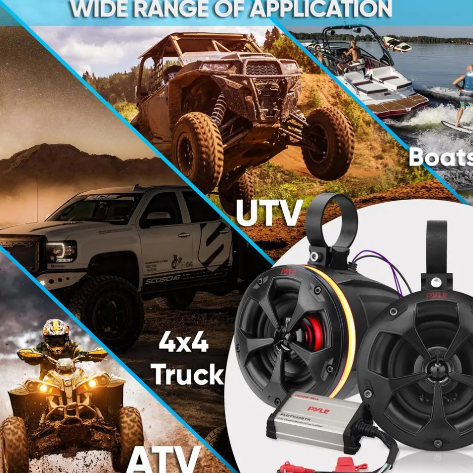 Marine Waketower Speaker System<Pyle Discount