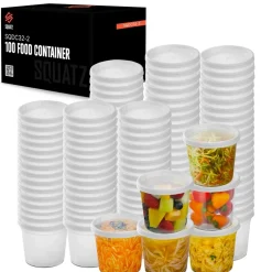 Microwavable Food Container 32oz Leakproof BPA-Free Polypropylene<SQUATZ Hot