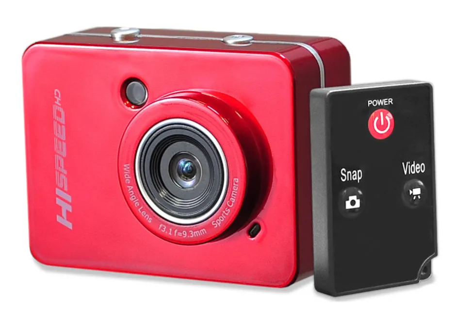 Mini HD Camera 1080P Video 12MP Touch Screen Waterproof Red<Pyle Sale