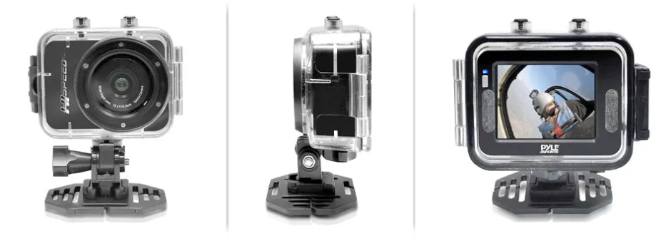 Mini HD Camera 1080P Video 12MP Touch Screen Waterproof Red<Pyle Sale
