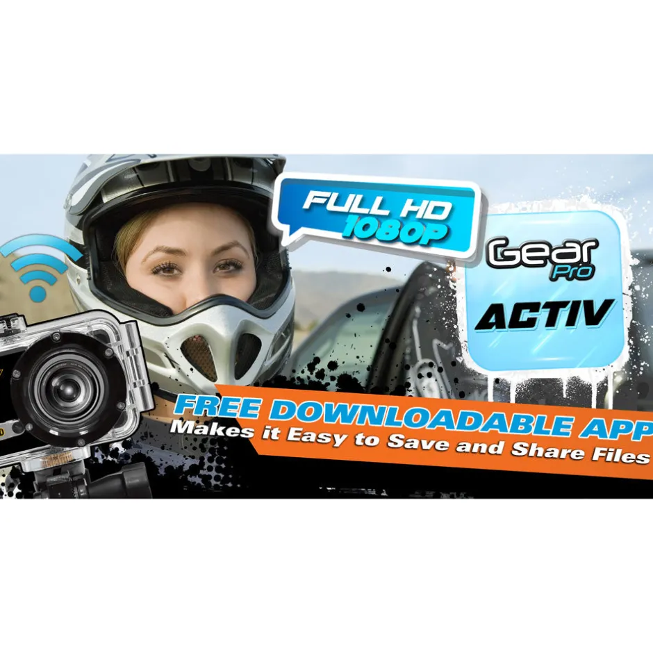 Mini HD Camera: Waterproof, Wi-Fi, 1080p Video, 8MP Photos, Wide Angle Lens<Pyle Discount