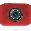 Mini HD Sports Camera 720p Touchscreen Waterproof Case Red<Pyle Discount
