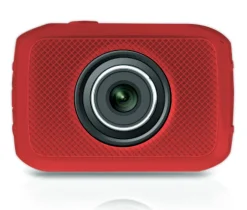 Mini HD Sports Camera 720p Touchscreen Waterproof Case Red<Pyle Discount