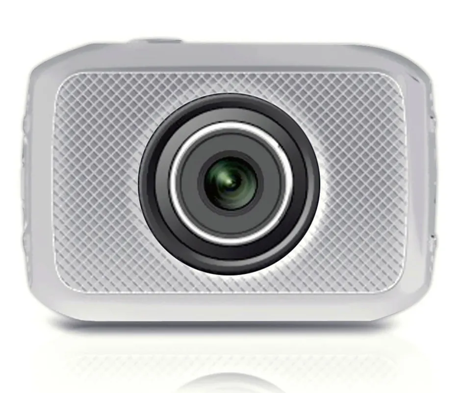 Mini HD Sports Camera 720p Touchscreen Waterproof Case Silver<Pyle Best