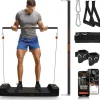 Mini Home Gym: Full Body Workouts, 150lb Resistance, LED Display, Orange<SQUATZ Hot