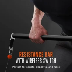 Mini Home Gym: Full Body Workouts, 150lb Resistance, LED Display, Orange<SQUATZ Hot