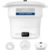 Mini Portable Washing Machine, Energy-Saving Foldable Design, White<SereneLife Best