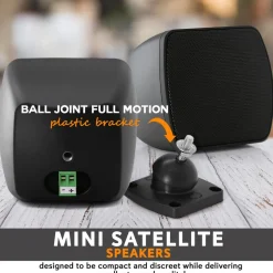 Mini Satellite Speaker<Pyle Best