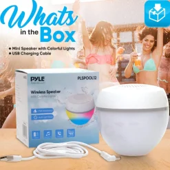 Mini Speaker With Colorful Lights<Pyle Sale
