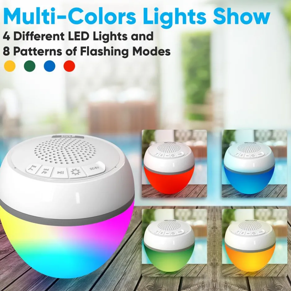 Mini Speaker With Colorful Lights<Pyle Sale