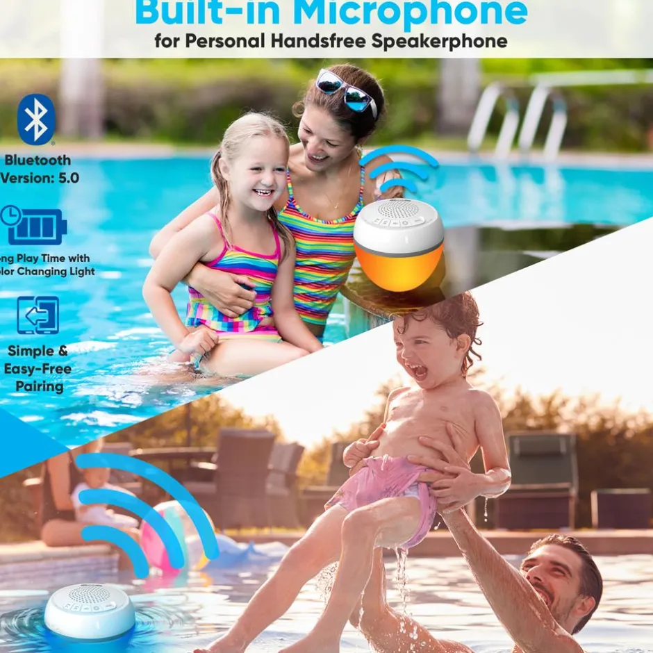 Mini Speaker With Colorful Lights<Pyle Sale