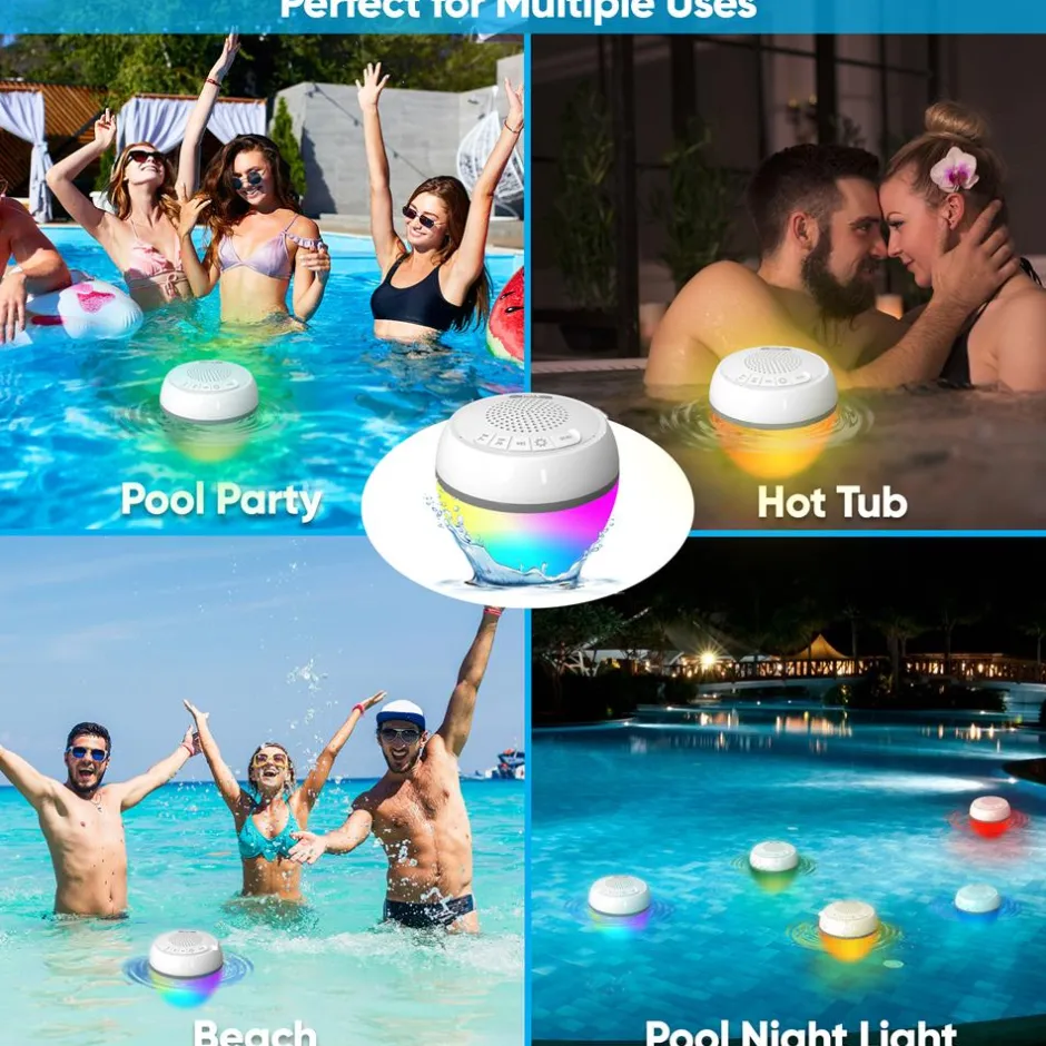 Mini Speaker With Colorful Lights<Pyle Sale