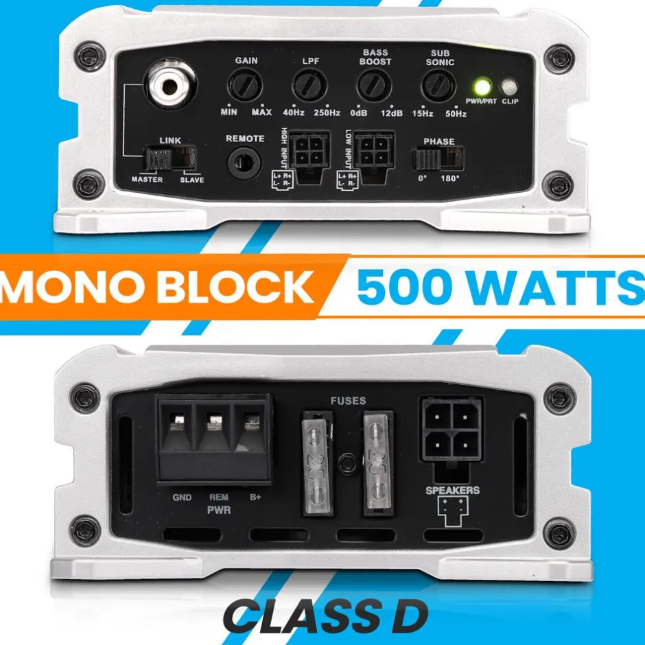Mono-Block Weather Resistant Audio Ampli<Pyle New
