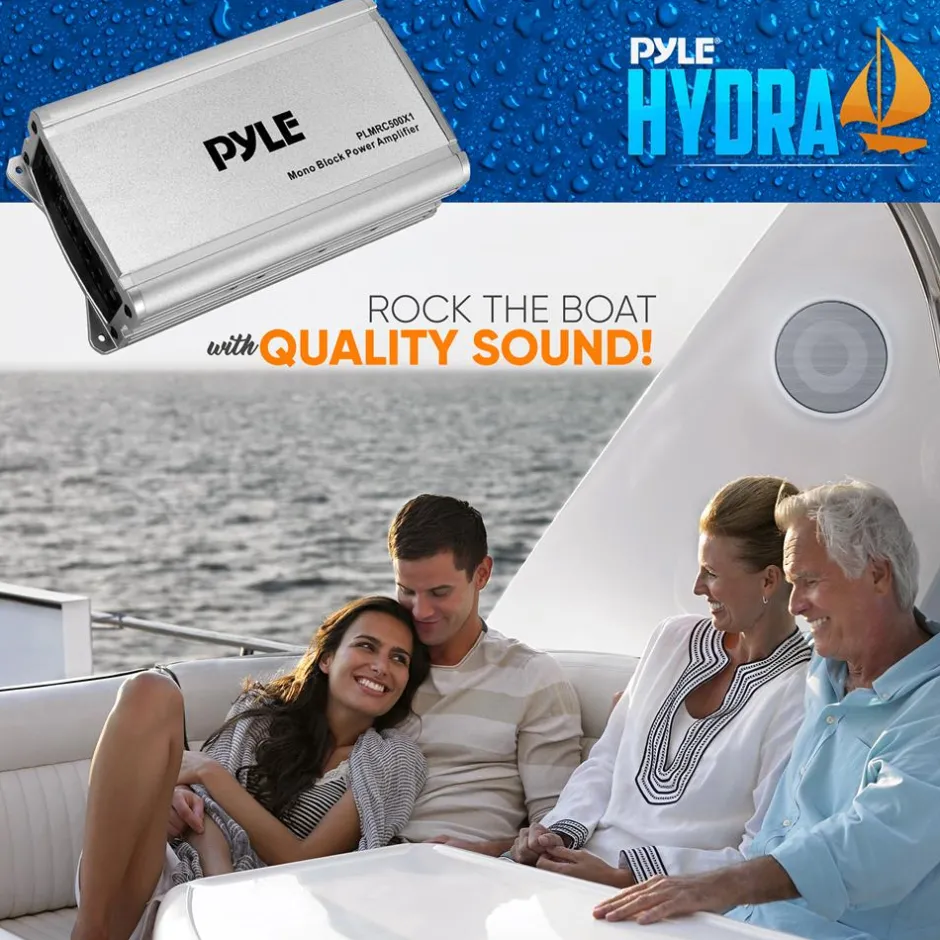 Mono-Block Weather Resistant Audio Ampli<Pyle New