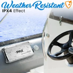 Mono-Block Weather Resistant Audio Ampli<Pyle New