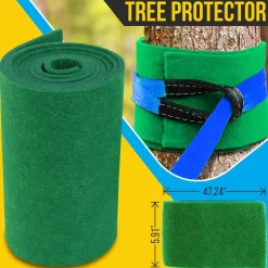 Ninja Warrior Obstacle Course 50ft Slackline Set with 18 Attachments Blue<SereneLife Best