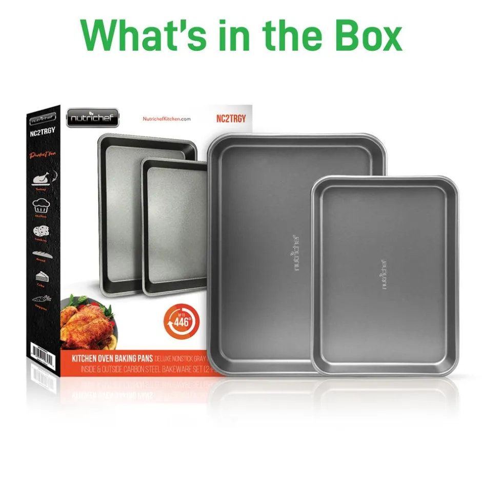 Nonstick Cookie Sheet Baking Pan<NutriChef New