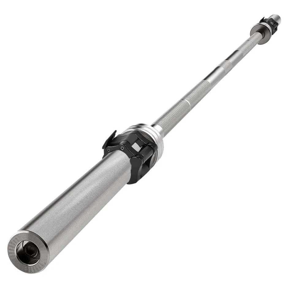 Olympic Barbell 7ft - Durable Chrome, Non-Slip Grip, 300lb Capacity<SereneLife