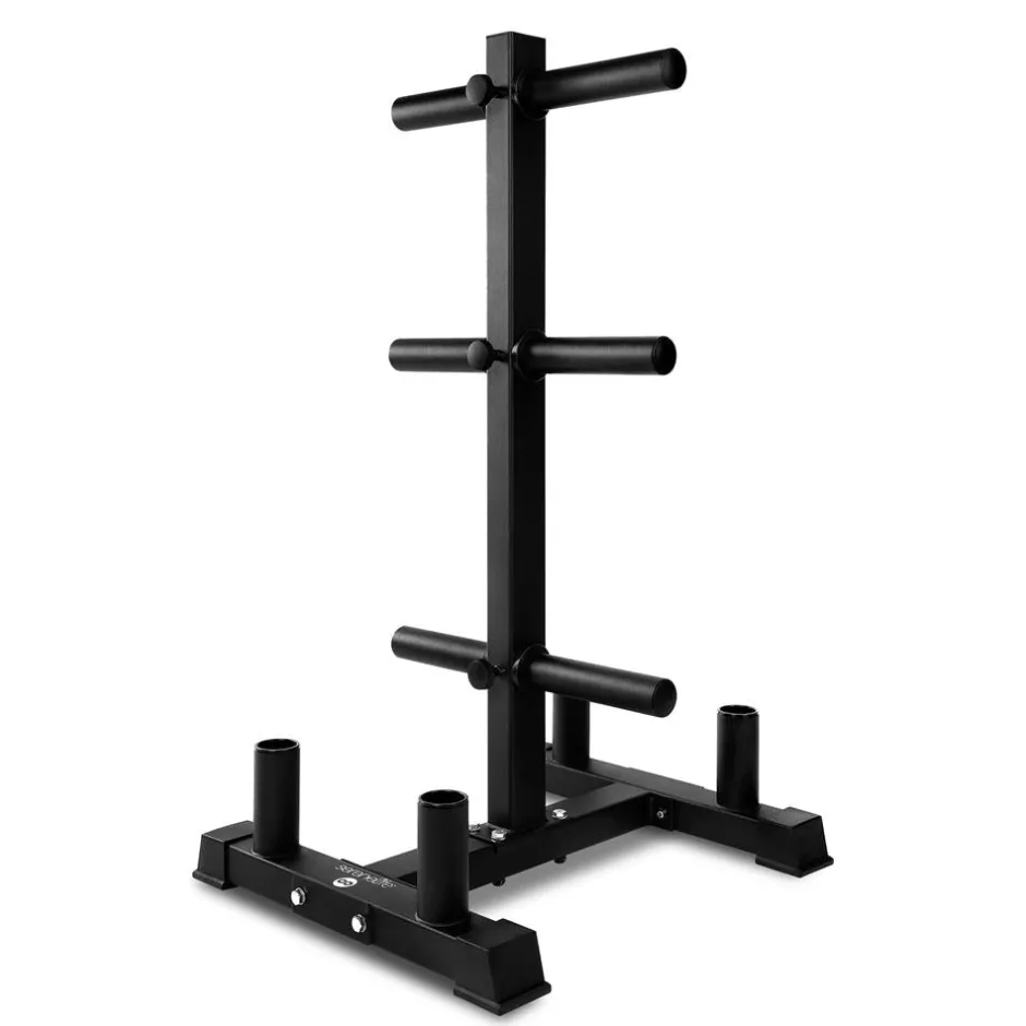 Olympic Weight Rack 800lb Capacity Steel Scratch-Resistant Frame<SereneLife