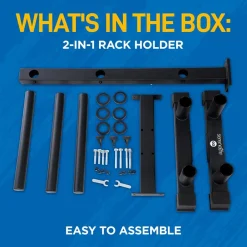 Olympic Weight Rack 800lb Capacity Steel Scratch-Resistant Frame<SereneLife