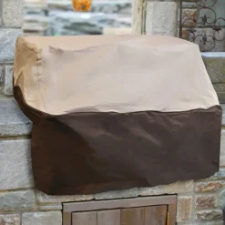 Outdoor Grill Cover Waterproof Heavy Duty Polyester Fits 57"x29"x26"<Pyle New
